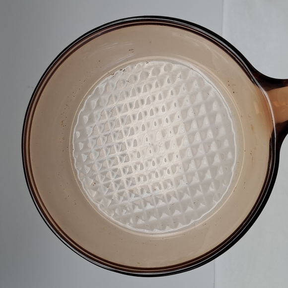 Vintage Visions Corning  7” amber glass-skillet  made in France - Picture 4 of 8